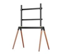 Support TV Support Téléviseurs Support TV Trépied pour Écran LCD LED De 43 À 86 Pouces, Support D'affichage TV De Studio, Support TV Réglable avec 4 Pieds Support TV sur Pied (Color : Black, Size :