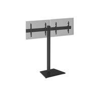 Support TV sur pied - 2 écrans 50'' - 55'' Hauteur 175cm à poser noir