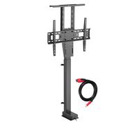 Support TV sur pied électrique 37-80 pouces, 60 kg, VESA 600x400 mm, câble HDMI