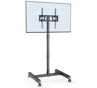 Support TV sur Pied, FORGING MOUNT Support TV roulettes pour Téléviseurs de 23-60 Pouces, Mobile TV Chariot TV Mobile Réglable en Hauteur, jusqu'à 40 kg, Max VESA 400x400mm