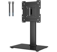 Support TV sur Pied pour Télévision de 17 à 43 Pouces LCD/LED/OLED/Plasma/Incurvé, Pied TV Universel avec Pivot à 50 Degrés