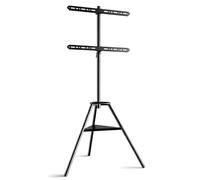 Support TV sur Pied, Rotation à 70° Gauche/Droite, Réglage de la Hauteur | Support Television sur Pied, Acier Laminé à Froid, 2 Pieds en Plastique, pour TVs de 32 à 65 pouces, VESA Max. 600×400 mm