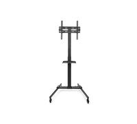 Nedis Support TV sur pied TVSM5100BK – 32–55" , acier, design colonne, 35 kg, noir