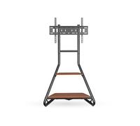 Nedis Support TV sur Pied TVSM6200BK 37–75" Poids max 40 kg Acier/MDF Marron/Noir