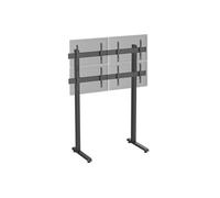 Support TV sur pieds - mur d'images 4 écrans 45''- 55'' hauteur 240cm à poser noir