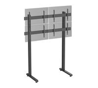 Support TV sur pieds - mur d'images 4 écrans 45''- 55'' hauteur 240cm à poser noir
