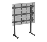 Support TV sur pieds - mur d'images 6 écrans 45''- 55'' à poser noir