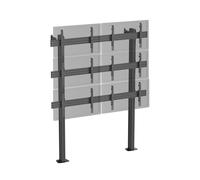 Support TV sur pieds - mur d'images 6 écrans 45''- 55'' à visser noir