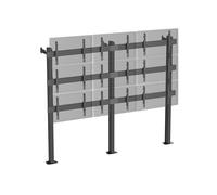 Support TV sur pieds - mur d'images 9 écrans 45''-50'' à visser noir