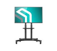 Support TV sur roulettes ONKRON pour écrans 32-65" , jusqu'à 45 kg, Réglable en hauteur, VESA 100x100-600x400, TS1351-B Noir Noir G