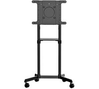 StarTech.com Chariot Meuble TV - Support TV sur Roulettes Portable - Écrans VESA 37-70" (70kg) - Étagère de Rangement - Inclinable - Gabarit de Montage Universel Télévision (MBLTVSTNDEC) chariot - pour écran plat