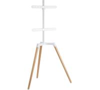 - Support Tv/Trépied Easel - Jusqu'À 65 ""Et Max.35 Kg Tv/Moniteur, Support Réglable En Hauteur Avec Passage De Câbles Et Adaptateur Vesa Jusqu'À 400 X 400, Pivotant Jusqu'À 140°