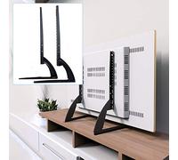 Support TV universel, amovible, convient pour TV LCD LED de 30 à 70 pouces, pieds avec 3 hauteurs réglables, jusqu'à 35 kg, pieds de rechange noirs