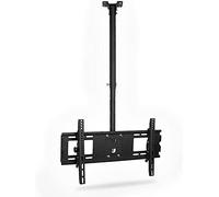 Support TV universel - Hauteur réglable pour plafonds plats et inclinés, idéal pour écrans plasma et panneaux