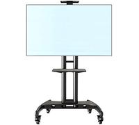 Support TV Universel Meuble TV Mobile avec roulettes Support TV Universel pivotant autoportant pour Coin de Salle de conférence de Chambre à Coucher, pour Meuble TV Roulant à écran Plat de 32 à 65