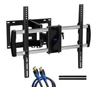 Support TV Universel Mural - Support TV Mural Ecran Plat Inclinable Full Motion - Supporte Les écrans Plats TV LED/LOLED & Plasma 106,7cm-177,8cm - Montage VESA, Pivotant à 90 ° - PYLE PYWM66