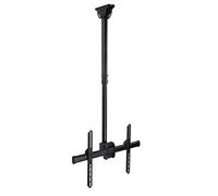 Support TV Universel, Support de Plafond réglable pour téléviseur - Support Mural pour téléviseur 4K de 32 à 65 Pouces, Hauteur réglable, inclinable et pivotant, écran pl,100cm