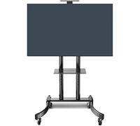 Support TV Universel Support TV Mobile avec Roues Chariot TV Mobile de 32 à 65 Pouces Support Universel de Console de Chariot à écran Plat Roulant pour écrans Plats LED LCD Plasma sur Roues Meuble TV