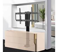 Support TV Universel, Support TV réglable - Rotation Manuelle à 360° à Gauche et à Droite, escamotable dans Le Placard, Compatible avec Les écrans LED de 26 à 70 Pouces,