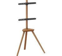 Support TV VDD - Support au sol - Trépied de studio - Chevalet design - jusqu’à 65 pouces - Brun