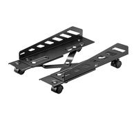 NanoRS Support d'unité centrale RS480 – chariot à roulettes 25 kg, largeur 160–300 mm, noir