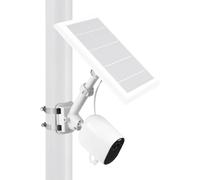 Support Universel 2 en 1 pour caméra et Panneau Solaire Compatible avec Wyze, Blink, Ring, Arlo, Eufy Camera (Blanc)