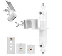 Support universel 2 en 1 pour gouttière Spotlight Camera Plus, Spotlight Camera Pro/Plus, Stick Up Cam, support de caméra pour panneau solaire anneau, support mural pour panneau solaire Reolink, blanc