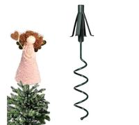 Support universel à visser pour cime de sapin de Noël - 32 cm en plastique avec fixation réglable pour stabiliser et soutenir les décorations de cime des arbres, s'adapte à différents types de cimes