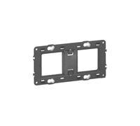 Support universel BATIBOX à vis 2 postes 4 5 modules pour Mosaic, Céliane ou Soliroc LEGRAND 419582