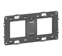 Support universel BATIBOX à vis 2 postes / 4 - 5 modules pour Mosaic, Céliane ou Soliroc - LEGRAND - 419582 Noir G
