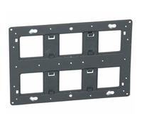 Legrand Support à vis 080266 pour Mosaic, Céliane ou Soliroc 2x3 postes / 2x6–8 modules