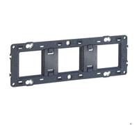 Legrand 080253 Support à vis pour Mosaic, Céliane ou Soliroc pour 3 Postes ou 6 à 8 Modules, Noir