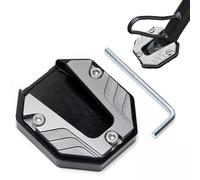 Support Universel Béquille Moto pour Piaggio Liberty 125/125 S Plaque d'extension de béquille latérale Coussin d'extension de béquille latérale,Silver