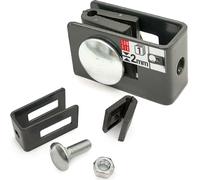 Support universel de clôture - Raccord mural 4 mm - 5 mm - Entre les poteaux - Montage complet en graphite