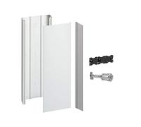 Support universel de panneau de contrôle pour goulotte Gamma+ - Jeu de 2 - Blanc - JZ104 - Hager