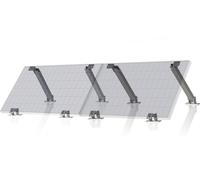 Support universel de panneau solaire Zelsius, angle réglable, kit de montage en aluminium pour deux panneaux