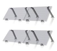 Support universel de panneaux solaires Zelsius, angle réglable, kit de montage en aluminium pour quatre panneaux