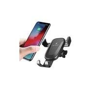 Support universel de voiture avec Chargeur sans Fil QI Wireless à Induction pour One Plus 7 - Station de Chargement Fast Charge avec Patch de