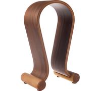 Maclean MC-815W Walnut Support de Casque Universel Support de Casque en Bois (Noyer)