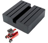 Support universel en caoutchouc pour cric - Dimensions 75x75x25 mm - Charge max 3 5 tonnes - Antidérapant avec rainure en U