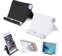 Support universel flexible pour Smartphones, Tablettes Pliable et léger comme un paquet de cigarettes, pour mettre dans une poche de pantalon, veste, chemise ou sac à main ou sacoche. Compatible avec iPad Pro Air Mini, Android Tablette, iPhone 11 Pro Max XS XR X 8 7 Plus, Samsung S20 Note 10