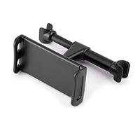 Support Universel Mobile Voiture, Fixation Appuie - Tête Réglable Rouge pour Téléphone 4,7-10,5 Pouces - Montage Stable, Protection Antivibration, Compatible Tablette et Smartp (Noire)