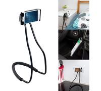 Support universel multifonctionnel pour smartphone, idéal pour une utilisation autour du cou ou en voiture, libérez vos mains grâce à sa coque de