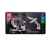 Support universel One for all DM7220 Design Line Double bras Blanc pour moniteur de bureau