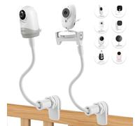 Support universel pour caméra bébé, compatible avec les supports de moniteur bébé de plusieurs marques courantes telles que HelloBaby/GHB/Babystar, réglage flexible et installation sans outil.