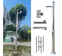 Support universel pour caméra de vidéosurveillance extérieur en acier inoxydable pour stationnement, école, centre commercial, hauteur 5,5 m