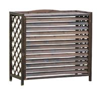 Support Universel Pour Climatiseur Extérieur, Du Sol Au Plafond Couvercle De Climatiseur Extérieur En Bois Massif Couvercle De Protection Pour Jardinière De Climatiseur En Bois ( Size : 81*72*31cm )