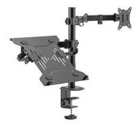 Support universel pour écran et laptop, noir