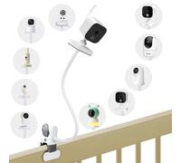 Support Universel pour GHB Babyphone, Flexible Support de Caméra Bébé pour Philips Avent, Compatible avec Moniteur OBVHNUA/momcozy/BOIFUN/ieGeek/Taktark, Fixation sans Perçage pour Lit Bébé et Chambre