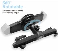 Support universel pour Ipad à l'arrière de la voiture Support de téléphone pour oreiller paresseux Noir